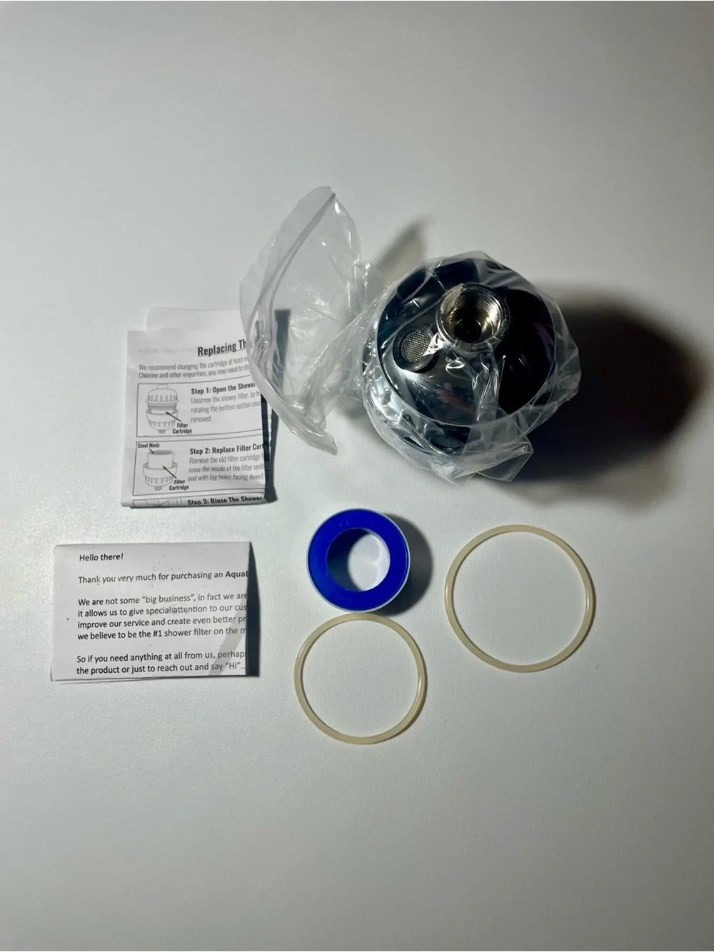 New AquaBliss SF100 Daily Revitalize Shower Filter Chrome In Box Fresh Clean